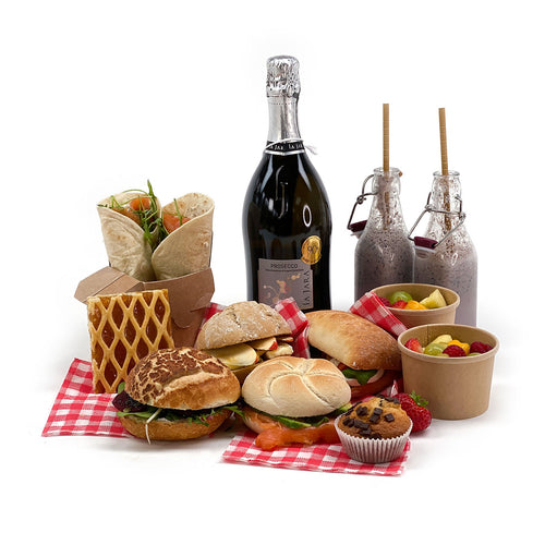 Luxe picknick met gezonde bio producten, vegetarisch of met vis. Antwerpen, regio Zoersel gratis levering.